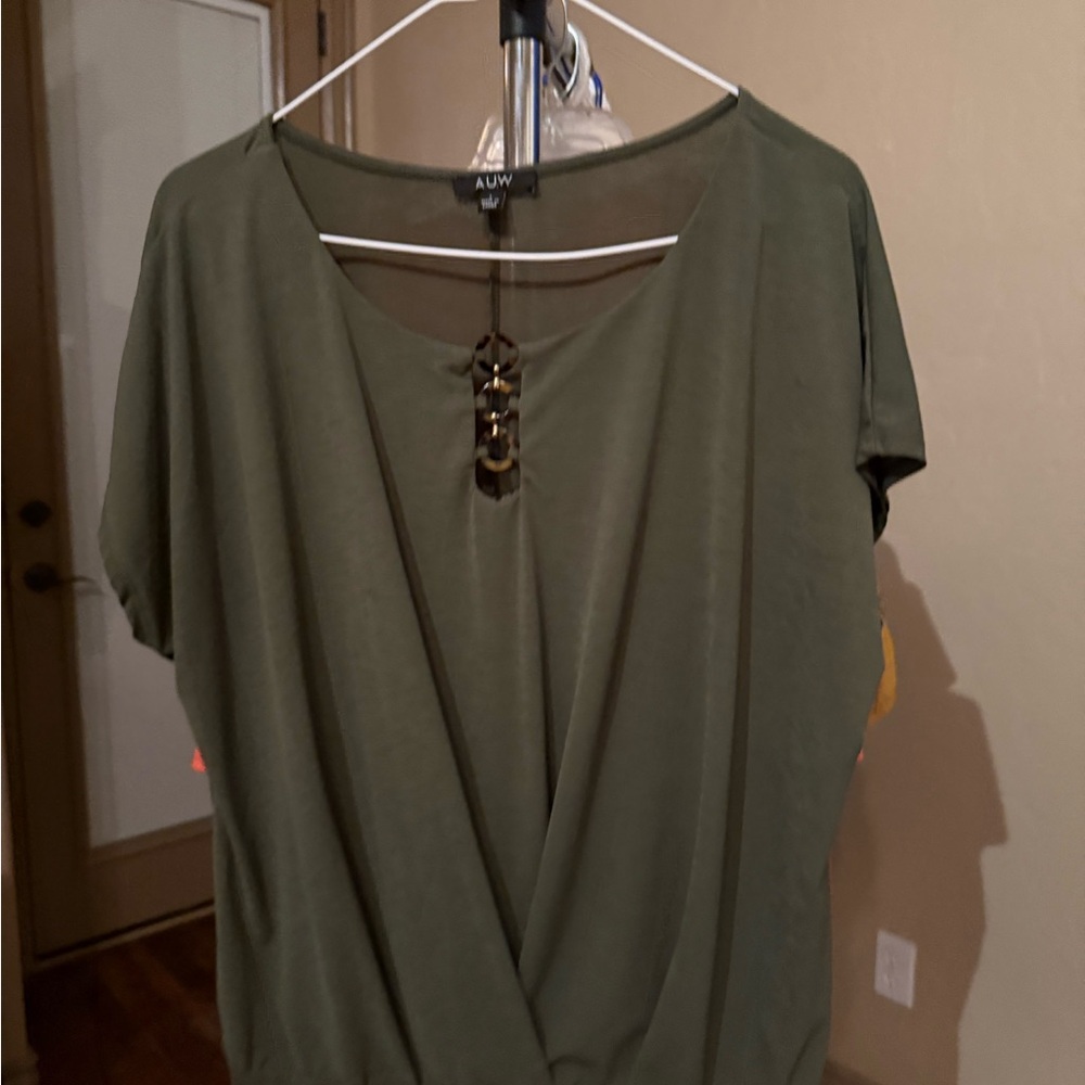 Olive Green Women's Top
